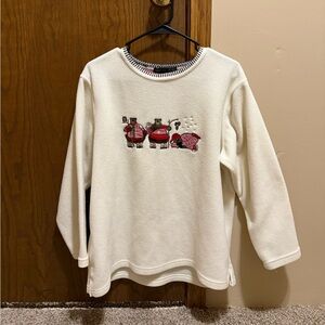 Cozy Grandma Sweater with Bear Design